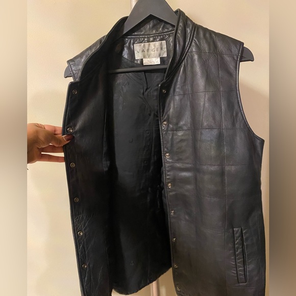 Jaeger Leather Vest - vintage - Picture 5 of 8